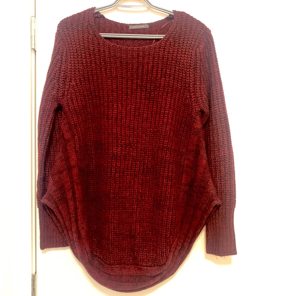 BNWOT SUZY SHEIR RED Sweater